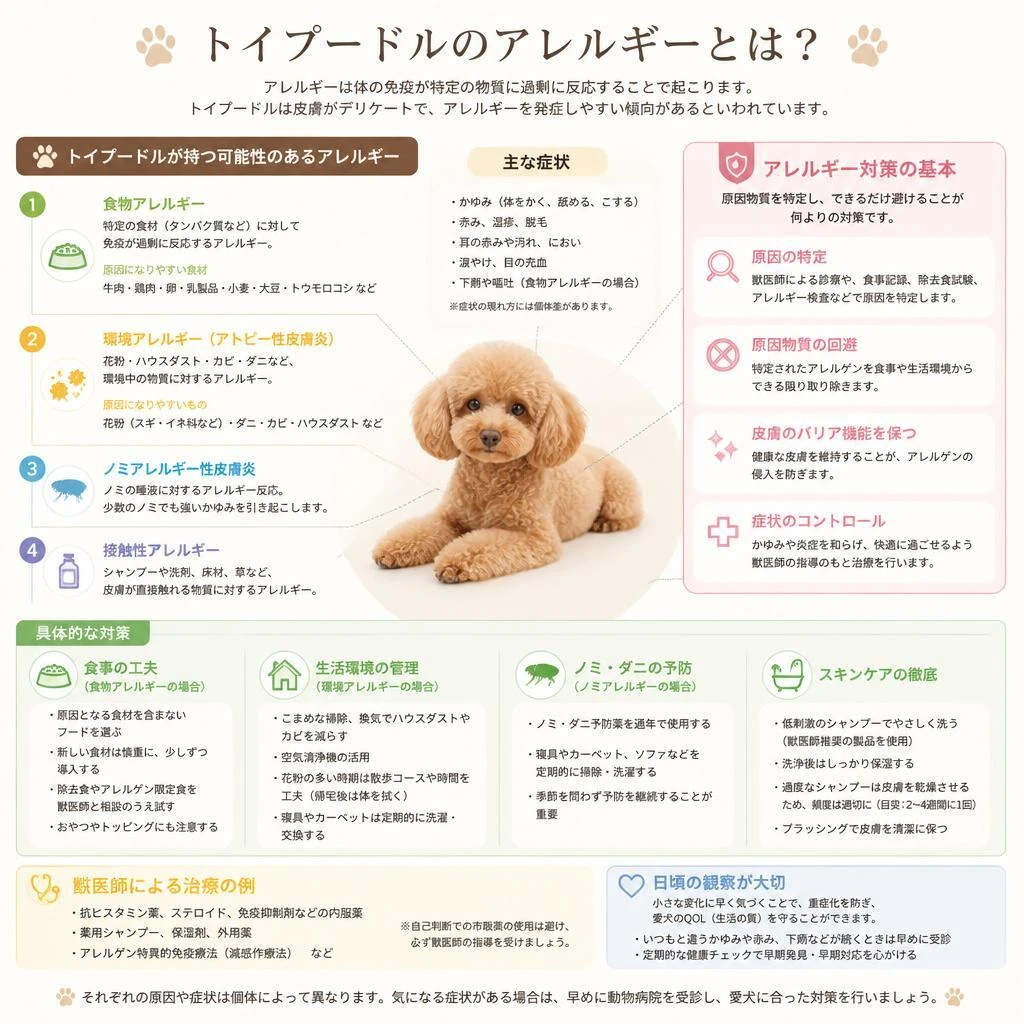 5. アレルギー対策：健康的なトイプードルライフ