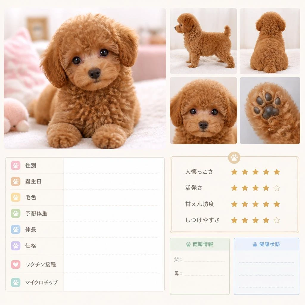 トイプードルの子犬情報